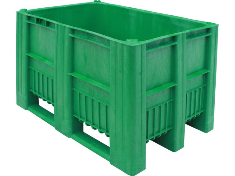 BoxPallet 1200х800х740 мм зеленый сплошной купить в Нижнем Новгороде