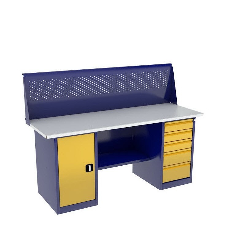 Верстак с тумбой и драйвером ВП-4Т/1,6 с экраном купить в Нижнем Новгороде Верстак с тумбой и драйвером ВП-4Т/1,6 с экраном купить в Нижнем Новгороде