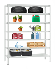 Стеллаж металлический Титан МС-900 2400x1000x500 7 полок Стеллаж металлический Титан МС-900 2400x1000x500 7 полок