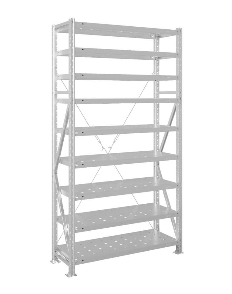 Стеллаж MS U 2000x1500x800 9 полок (300 кг, перф) купить в Нижнем Новгороде