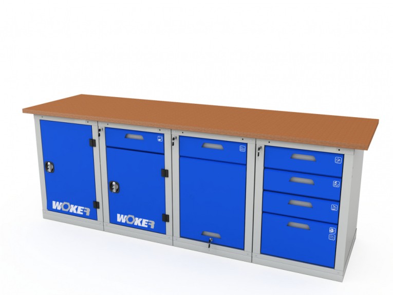 Верстак четырехтумбовый WOKER PRO 41224.2400 купить в Нижнем Новгороде