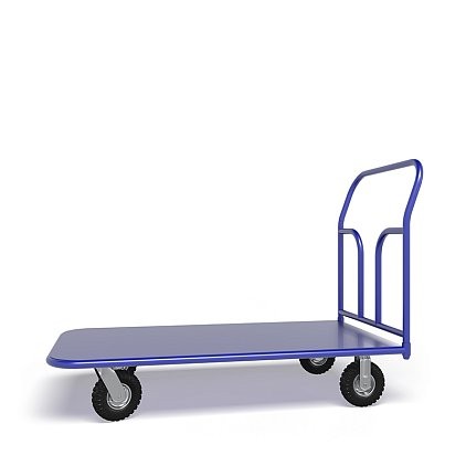 Платформенная тележка ТП 4 (г/п 300 кг, 1200x600 мм, колеса пневматические 270 мм) купить в Нижнем Новгороде Платформенная тележка ТП 4 (г/п 300 кг, 1200x600 мм, колеса пневматические 270 мм) купить в Нижнем Новгороде