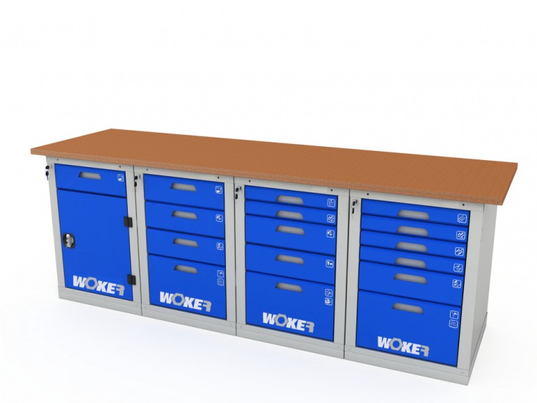 Верстак четырехтумбовый WOKER PRO 42456.2400 купить в Нижнем Новгороде