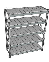 Стеллаж грузовой СГР 3000x2100x500 5 полок (металл) Стеллаж грузовой СГР 3000x2100x500 5 полок (металл)