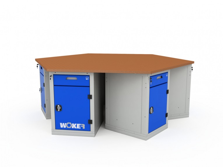 Верстак шеститумбовый WOKER PRO 6002.2500 купить в Нижнем Новгороде