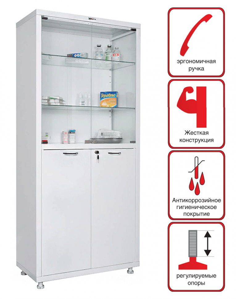 Медицинский шкаф HILFE МД 2 1780/SG купить в Нижнем Новгороде