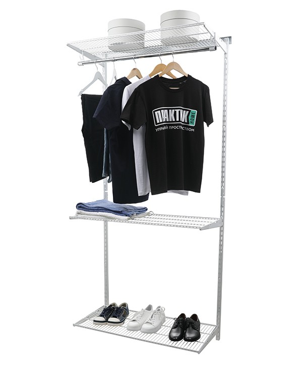 Гардеробная система Практик Home Basic G90 белая купить в Нижнем Новгороде Гардеробная система Практик Home Basic G90 белая купить в Нижнем Новгороде