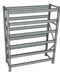 Стеллаж грузовой СГР 2500x900x600 6 полок (без настила) Стеллаж грузовой СГР 2500x900x600 6 полок (без настила)