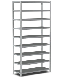 Стеллаж металлический Титан МС-500 2500х1000х400 9 полок Стеллаж металлический Титан МС-500 2500х1000х400 9 полок