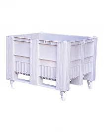 BoxPallet 1200x1000x900 мм сплошной на колесах серый BoxPallet 1200x1000x900 мм сплошной на колесах серый