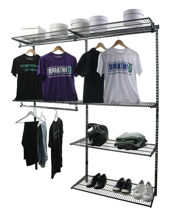 Гардеробная система Практик Home Optima G180 графит купить в Нижнем Новгороде Гардеробная система Практик Home Optima G180 графит купить в Нижнем Новгороде