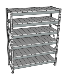 Стеллаж грузовой СГР 3000x1500x600 6 полок (металл) Стеллаж грузовой СГР 3000x1500x600 6 полок (металл)