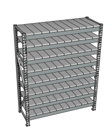 Стеллаж грузовой СГР 2000x2100x400 8 полок (металл) Стеллаж грузовой СГР 2000x2100x400 8 полок (металл)