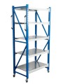 Стеллаж мобильный БиКом СТ-4 300x180x70 5 полок