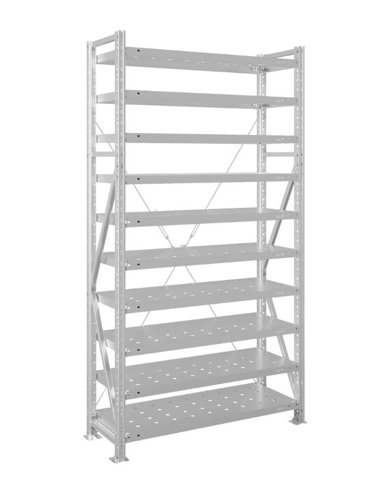 Стеллаж MS U 2000x1500x800 10 полок (150 кг, перф) купить в Нижнем Новгороде