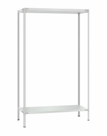 Стеллаж металлический Титан МС-500 2400х1200х400 2 полки Стеллаж металлический Титан МС-500 2400х1200х400 2 полки