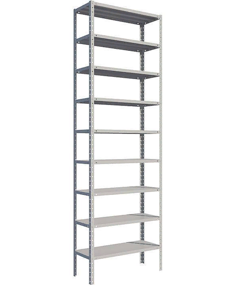 Стеллаж MS Standart 2550х1000х400 9 полок купить в Нижнем Новгороде