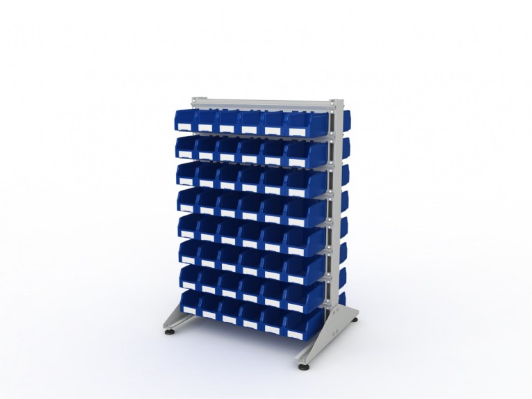 Стеллаж для пластиковых лотков SORTEX двухсторонний 1500x1000x800.02 купить в Нижнем Новгороде