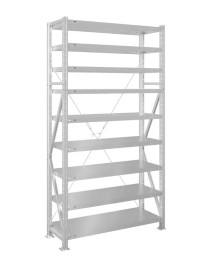 Стеллаж MS U 2000x1200x800 9 полок (350 кг, металл)