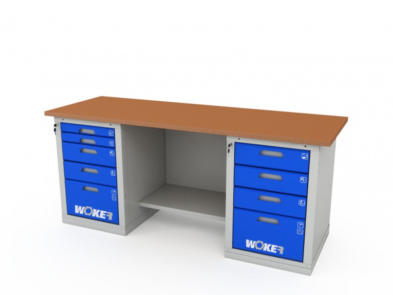 Верстак двухтумбовый WOKER PRO 2504.2000 купить в Нижнем Новгороде