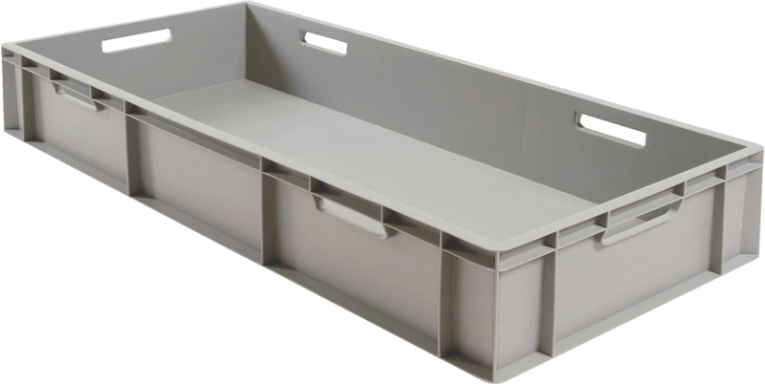 Ящик 1000х400х230 сплошной, с ручками, дно с усилением, серый B-4022 купить в Нижнем Новгороде Ящик 1000х400х230 сплошной, с ручками, дно с усилением, серый B-4022 купить в Нижнем Новгороде