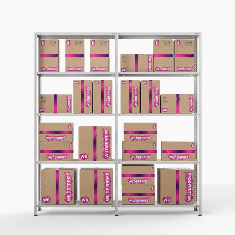 Стеллаж ПВЗ Wildberries 2000х2000х400 5 полок купить в Нижнем Новгороде Стеллаж ПВЗ Wildberries 2000х2000х400 5 полок купить в Нижнем Новгороде