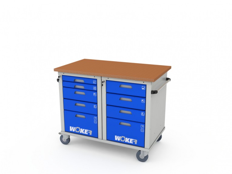 Верстак мобильный двухтумбовый WOKER PRO 2504.1200 купить в Нижнем Новгороде