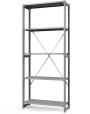 Стеллаж ТСУ 4000x700x600 5 полок (150 кг, перф)