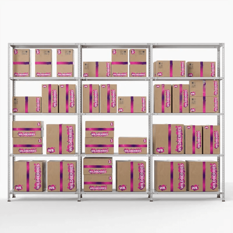 Стеллаж ПВЗ Wildberries 2000х3000х400 5 полок купить в Нижнем Новгороде