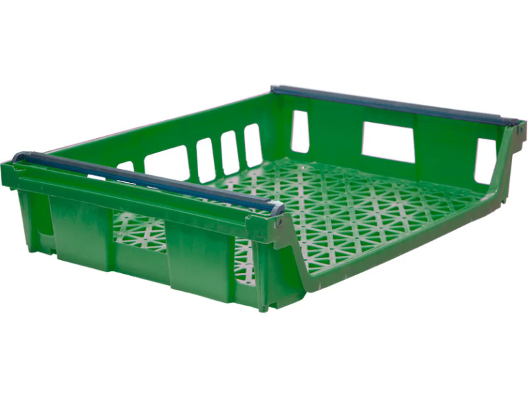 Ящик 744х557х167 со складываемыми ручками зелёный купить в Нижнем Новгороде Ящик 744х557х167 со складываемыми ручками зелёный купить в Нижнем Новгороде