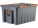 Контейнер особопрочный Rox Box PRO 120 (740х565х400 мм с крышкой и клипсами, на роликах, антрацит) купить в Нижнем Новгороде