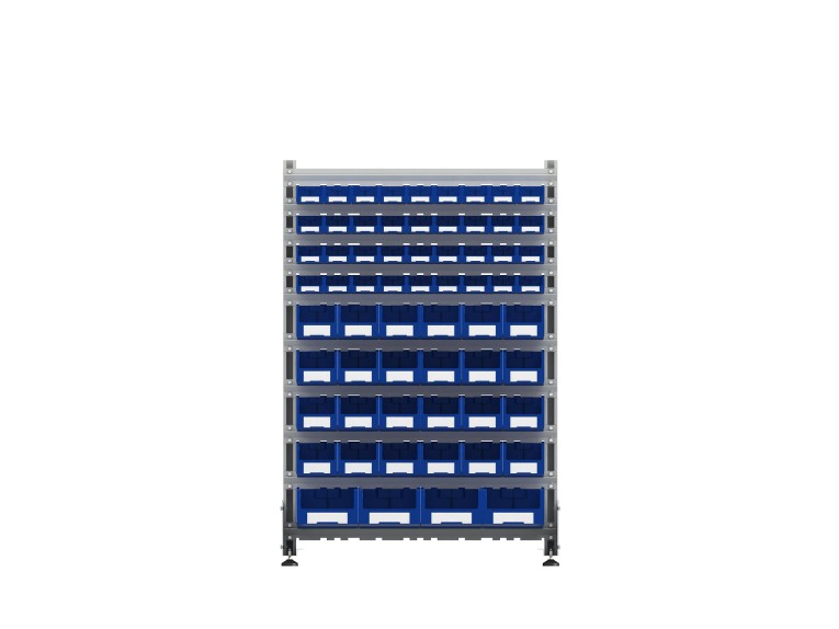 Стеллаж для пластиковых лотков SORTEX односторонний 1500x1000x450.05 купить в Нижнем Новгороде Стеллаж для пластиковых лотков SORTEX односторонний 1500x1000x450.05 купить в Нижнем Новгороде