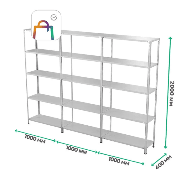 Стеллаж ПВЗ Сбер 2000х3000х400 5 полок купить в Нижнем Новгороде Стеллаж ПВЗ Сбер 2000х3000х400 5 полок купить в Нижнем Новгороде