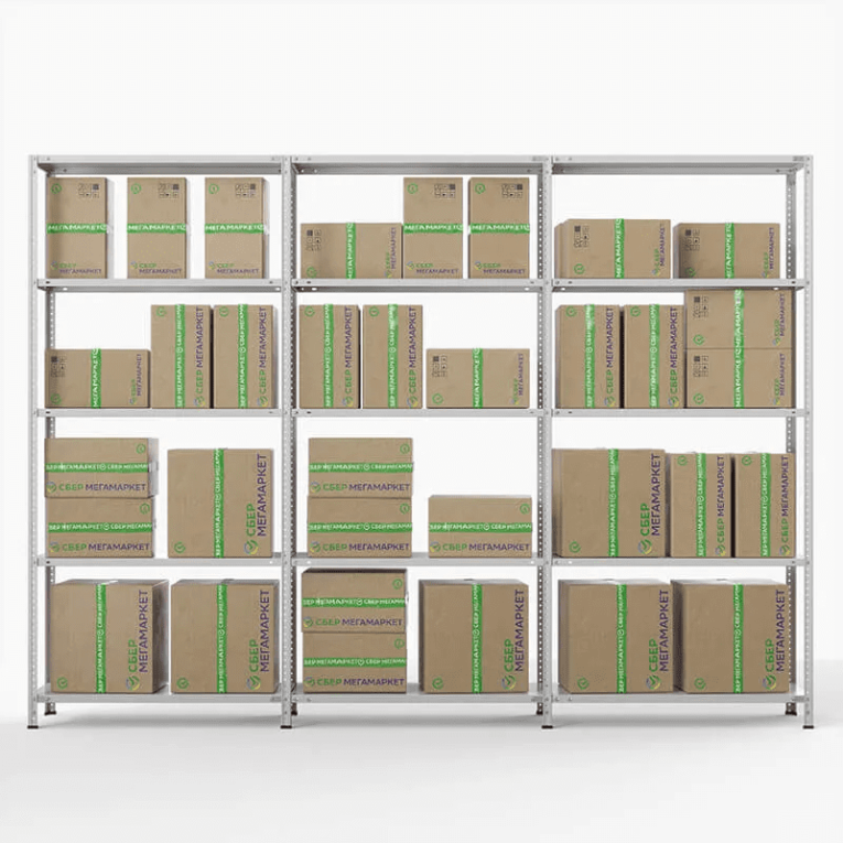 Стеллаж ПВЗ Сбер 2000х3000х400 5 полок купить в Нижнем Новгороде Стеллаж ПВЗ Сбер 2000х3000х400 5 полок купить в Нижнем Новгороде