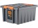 Контейнер особопрочный Rox Box PRO 36 (500х390х250 мм с крышкой и клипсами, антрацит) купить в Нижнем Новгороде