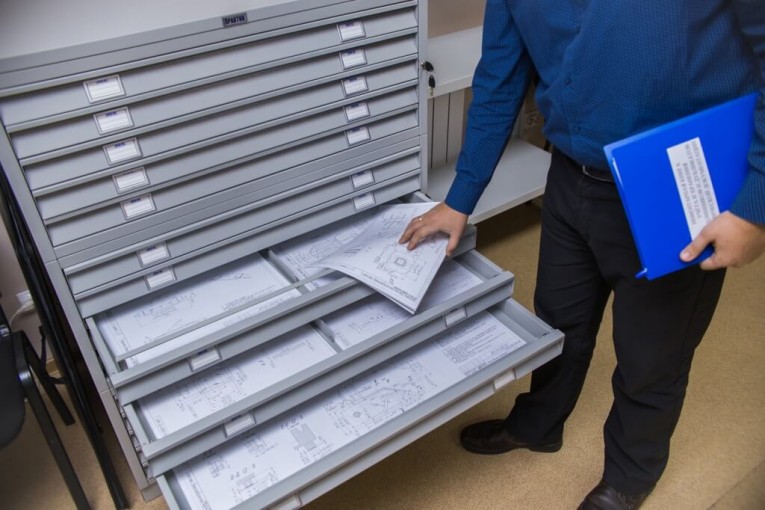 Картотека ПРАКТИК формат А0 для чертежей 5 ящиков Картотека ПРАКТИК формат А0 для чертежей 5 ящиков