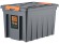 Контейнер особопрочный Rox Box PRO 70 (589х396х355 мм с крышкой и клипсами, на роликах, антрацит) купить в Нижнем Новгороде