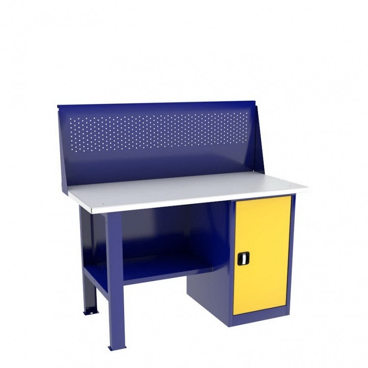 Однотумбовый слесарный верстак ВП-2/1,4 с экраном купить в Нижнем Новгороде Однотумбовый слесарный верстак ВП-2/1,4 с экраном купить в Нижнем Новгороде