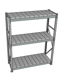 Стеллаж грузовой СГР 2500x1800x400 3 полки (металл) Стеллаж грузовой СГР 2500x1800x400 3 полки (металл)