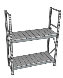 Стеллаж грузовой СГР 2000x2100x500 2 полки (металл) Стеллаж грузовой СГР 2000x2100x500 2 полки (металл)