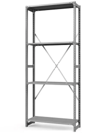 Стеллаж ТСУ 2200x1000x300 4 полки (150 кг, металл) Стеллаж ТСУ 2200x1000x300 4 полки (150 кг, металл)