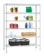 Стеллаж металлический Титан МС-900 1800x1000x300 6 полок Стеллаж металлический Титан МС-900 1800x1000x300 6 полок