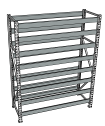 Стеллаж грузовой СГР 2000x900x600 8 полок (без настила) Стеллаж грузовой СГР 2000x900x600 8 полок (без настила)