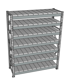 Стеллаж грузовой СГР 2000x900x800 7 полок (металл) Стеллаж грузовой СГР 2000x900x800 7 полок (металл)