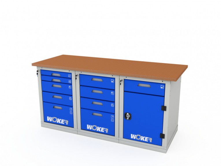 Верстак трехтумбовый WOKER PRO 3542.1800 купить в Нижнем Новгороде