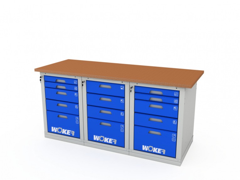 Верстак трехтумбовый WOKER PRO 3545.1800 купить в Нижнем Новгороде