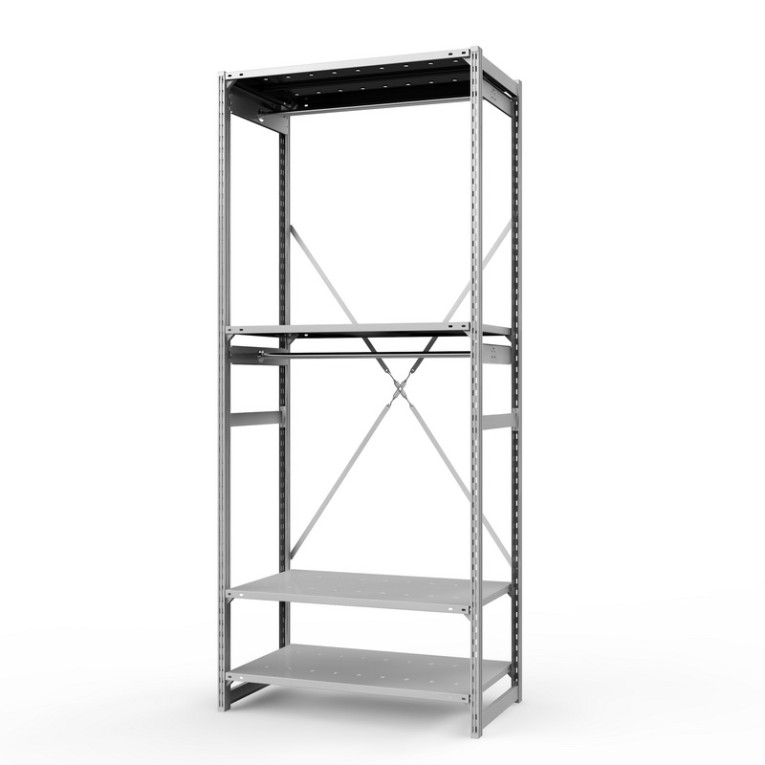 Стеллаж металлический ТСУ Универсал, 2500х1060х600 мм.Штанги: 2шт. Полки: металл усил. перф. 4 шт. купить в Нижнем Новгороде Стеллаж металлический ТСУ Универсал, 2500х1060х600 мм.Штанги: 2шт. Полки: металл усил. перф. 4 шт. купить в Нижнем Новгороде